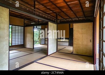 Shoiken Teehaus, Katsura Imperial Villa, Kyoto, Japan. Traditionelles chaya (Teehaus), erbaut in der Edo-Zeit, 17. Jahrhundert. Stockfoto