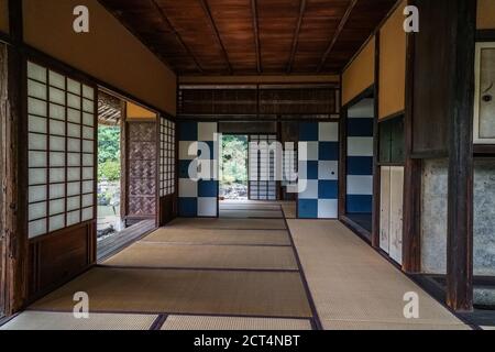 Shokintei Teehaus im Japanischen Garten der Kaiserlichen Villa Katsura, Kyoto, Japan Stockfoto