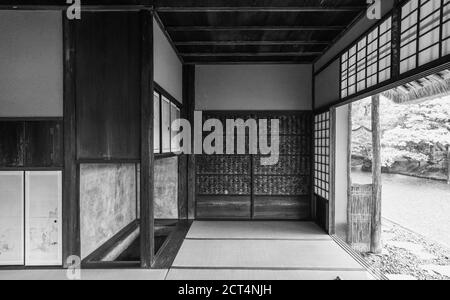 Shokintei Teehaus im Japanischen Garten der Kaiserlichen Villa Katsura, Kyoto, Japan Stockfoto