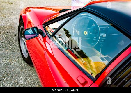 Ferrari gts Turbo Detail Stockfoto