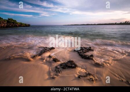 Landschaft des Indischen Ozeans in Watamu, Kilifi County, Kenia Stockfoto