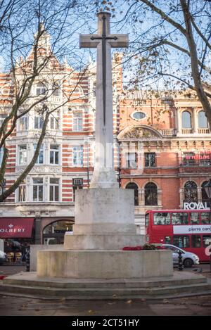 Chelsea war Monument, ein Denkmal am Sloane Square, London, England Stockfoto