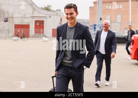 Kopenhagen, Dänemark. September 2020. Jonas Wind vom FC Copenhagen kam beim 3F Superliga Spiel zwischen FC Kopenhagen und Broendby in Parken in Kopenhagen an. (Foto Kredit: Gonzales Foto/Alamy Live News Stockfoto