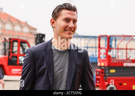 Kopenhagen, Dänemark. September 2020. Jonas Wind vom FC Copenhagen kam beim 3F Superliga Spiel zwischen FC Kopenhagen und Broendby in Parken in Kopenhagen an. (Foto Kredit: Gonzales Foto/Alamy Live News Stockfoto