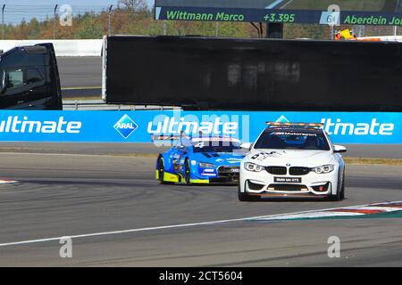 Nurburg, Deutschland. September 2020. Nürnberg, 19.-20. September 2020: DTM Nürburgring 2 - Rennen 1 - 2020 Safety Car Phase Robin Frijns (Audi Sport Team Abt Sportsline # 4) zur weltweiten Nutzung Quelle: dpa/Alamy Live News Stockfoto