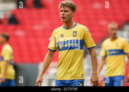 Kopenhagen, Dänemark. September 2020. Sigurd hat Broendby (4) BEIM 3F Superliga-Spiel zwischen dem FC Kopenhagen und Broendby in Parken in Kopenhagen überstanden. (Foto Kredit: Gonzales Foto/Alamy Live News Stockfoto