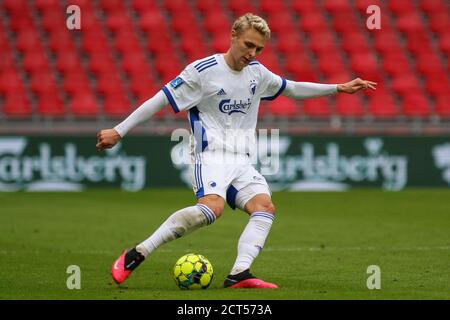 Kopenhagen, Dänemark. September 2020. Victor Nelsson (4) vom FC Kopenhagen beim 3F Superliga-Spiel zwischen dem FC Kopenhagen und Broendby im Park in Kopenhagen. (Foto Kredit: Gonzales Foto/Alamy Live News Stockfoto