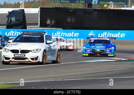 Nurburg, Deutschland. September 2020. Nürnberg, 19.-20. September 2020: DTM Nürburgring 2 - Rennen 1 - 2020 Safety Car Phase Robin Frijns (Audi Sport Team Abt Sportsline # 4) zur weltweiten Nutzung Quelle: dpa/Alamy Live News Stockfoto