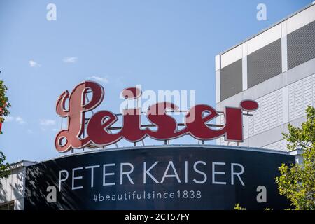 Berlin, Deutschland. September 2020. Berlin, Deutschland 17. September 2020: Symbolbilder - 2020 Leisei, Logo, Schriftzug, Feature/Symbol/Symbol Foto/Eigenschaft/Detail/ weltweite Nutzung Quelle: dpa/Alamy Live News Stockfoto