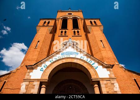 Kirche in der Nähe von Antsirabe, Region Vakinancaratra, Madagaskar Stockfoto