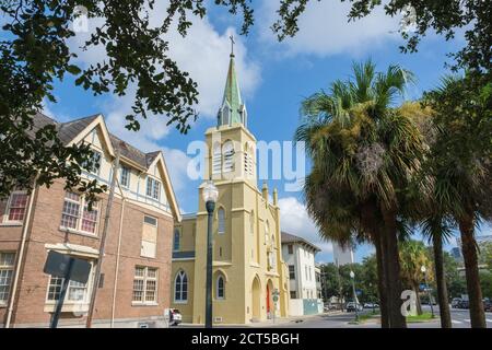 New Orleans, Louisiana/USA - 9/9/2020: St. Theresa Avila Kirche im Lower Garden District Stockfoto