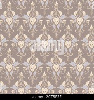 Nahtloser Vintage-Hintergrund. Vektor Blumenhintergrund Stock Vektor