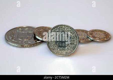 Köln, Deutschland. September 2020. Schweizer Franken (Themenbild, Symbolbild) zur weltweiten Nutzung Credit: dpa/Alamy Live News Stockfoto