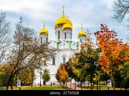 St. Katharinen-Kathedrale in Puschkin-Stadt (Zarskoje Selo), Russland Stockfoto