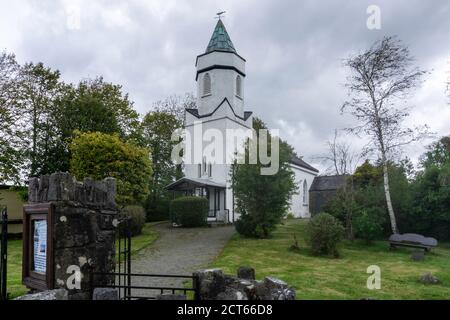 Die Kirche von Irland, Kirche der Verklärung, in Sneem, Grafschaft Kerry, Irland. Gebaut C 1810. Stockfoto