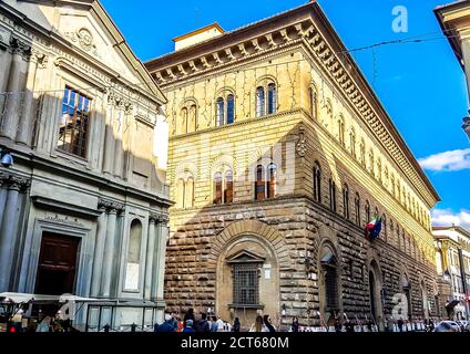 Palazzo Medici Riccardi. Florenz, Italien Stockfoto