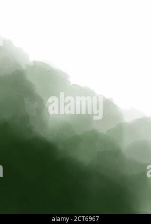 Emerald Aquarell Hintergrund in Aquarell-Stil auf bunten Hintergrund. Modern Deep Green, tolles Design für jeden Zweck. Kreative Vektorgrafik Stock Vektor