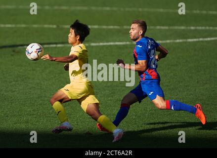 Takefusa Kubo von Villarreal CF während der spanischen Meisterschaft La Liga Fußball mach zwischen Villarreal und Eibar am 19. September 2020 im Estadio de Stockfoto