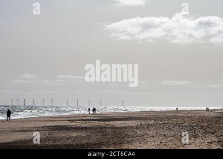 Hemsby in der Nähe von Great Yarmouth, Norfolk, Großbritannien Stockfoto