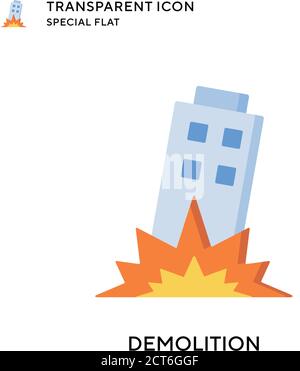 Symbol für Abbruchvektor. Flache Illustration. Vektor EPS 10. Stock Vektor