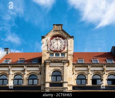 Haus zur Berolina, denkmalgeschütztes Gebäude im Neorenaissance-Stil von Hermann August Krause am Hausvogteiplatz 12, Mitte-Berlin. Früher beherbergte Textilhandel Stockfoto