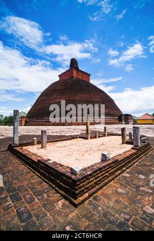 Jetvanarama Dagoba, aka Jetvanaramaya Stupa, heilige Stadt Anuradhapura, kulturelle Dreieck, Sri Lanka, Asien Stockfoto