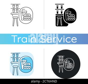 Snack-Bar-Symbol Stock Vektor