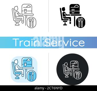 Symbol für Speisewagen Stock Vektor