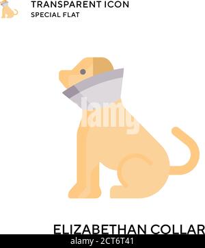 Elizabethan Kragenvektor-Symbol. Flache Illustration. Vektor EPS 10. Stock Vektor