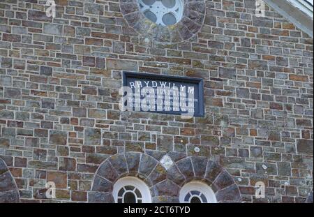 Rhydwilym Baptist Chapel in der Gemeinde Llandysilio West, Pembrokeshire, Wales. Stockfoto