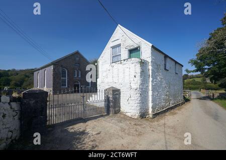 Rhydwilym Baptist Chapel in der Gemeinde Llandysilio West, Pembrokeshire, Wales. Stockfoto