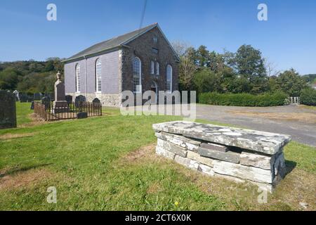 Rhydwilym Baptist Chapel in der Gemeinde Llandysilio West, Pembrokeshire, Wales. Stockfoto