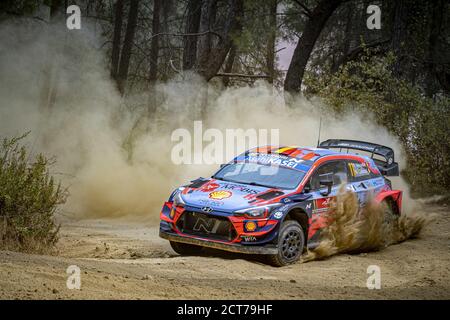 11 NEUVILLE Thierry (Bel), GILSOUL Nicolas (Bel), Hyundai i20 Coupe WRC, Hyundai Shell Mobis WRT, Aktion während der Rallye Türkei 2020, 5. Runde Stockfoto