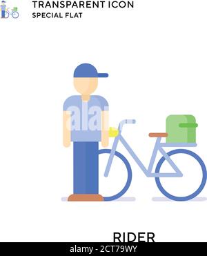 Vektorsymbol für Fahrer. Flache Illustration. Vektor EPS 10. Stock Vektor