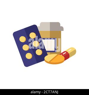 Symbol für Arzneimittel. Einfaches Element aus der Allergiesammlung. Creative Medicines Symbol für Web-Design, Vorlagen, Infografiken und vieles mehr Stock Vektor