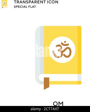 OM-Vektor-Symbol. Flache Illustration. Vektor EPS 10. Stock Vektor