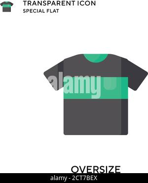 Vektorsymbol für Übergröße. Flache Illustration. Vektor EPS 10. Stock Vektor