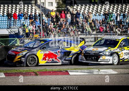 09 HANSEN Kevin (SWE), Team Hansen (SWE), Peugeot 208, Aktion während der Neste World RX von Riga-Lettland, 5. Runde der 2020 FIA World Rallycross Cha Stockfoto