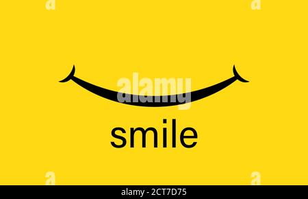 World Smile Day Banner. Lächelnde Emotionen. Vektor auf isoliertem orangefarbenem Hintergrund. EPS 10. Stock Vektor