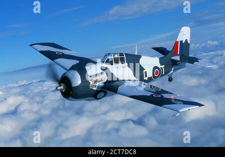 Grumman F4F/FM2 Wildcat WWII Navy-Marine Fighter. Stockfoto