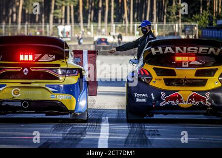 09 HANSEN Kevin (SWE), Team Hansen (SWE), Peugeot 208, Aktion während der Neste World RX von Riga-Lettland, 6. Runde der 2020 FIA World Rallycross Cha Stockfoto