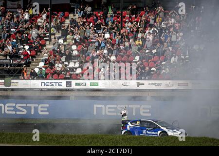 BAUMANIS Janis (LVA), Team Stard (AUT), Ford Fiesta, Portrait während der Neste World RX von Riga-Lettland, 6. Runde der FIA World Rallycross Cha 2020 Stockfoto