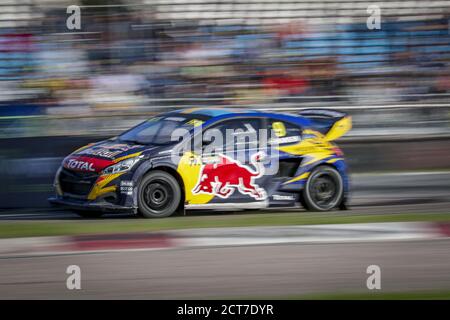 09 HANSEN Kevin (SWE), Team Hansen (SWE), Peugeot 208, Aktion während der Neste World RX von Riga-Lettland, 6. Runde der 2020 FIA World Rallycross Cha Stockfoto