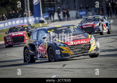 09 HANSEN Kevin (SWE), Team Hansen (SWE), Peugeot 208, Aktion während der Neste World RX von Riga-Lettland, 6. Runde der 2020 FIA World Rallycross Cha Stockfoto