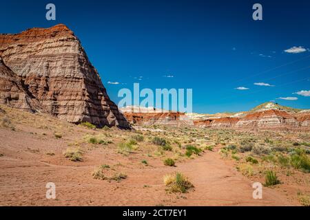 Der Toadhocker Trail führt zu einem Gebiet von Hoodoos und Ausgewogene Felsformationen durch Jahrhunderte der Erosion und ist geschaffen Teil der Grand Staircase-Escala Stockfoto