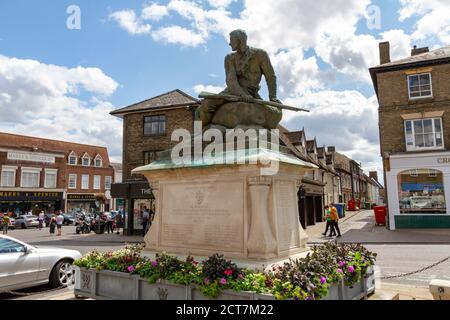 Bury St Edmunds Boer war Memorial (South African war Memorial), Bury St Edmunds, Suffolk, Großbritannien. Stockfoto