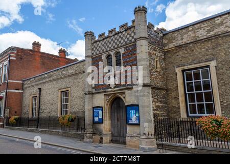 Bury St Edmunds Guildhall in der Guildhall Street, Suffolk, Großbritannien. Stockfoto