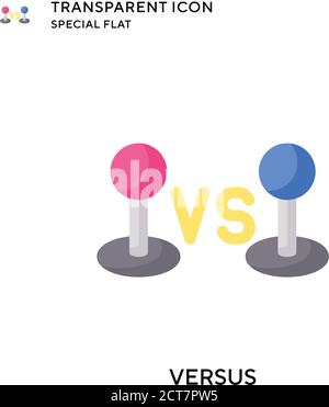 Symbol für Versus-Vektor. Flache Illustration. Vektor EPS 10. Stock Vektor