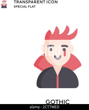 Gotisches Vektorsymbol. Flache Illustration. Vektor EPS 10. Stock Vektor