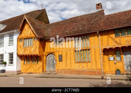 Little Hall House in Lavenham, Suffolk, Großbritannien. Stockfoto